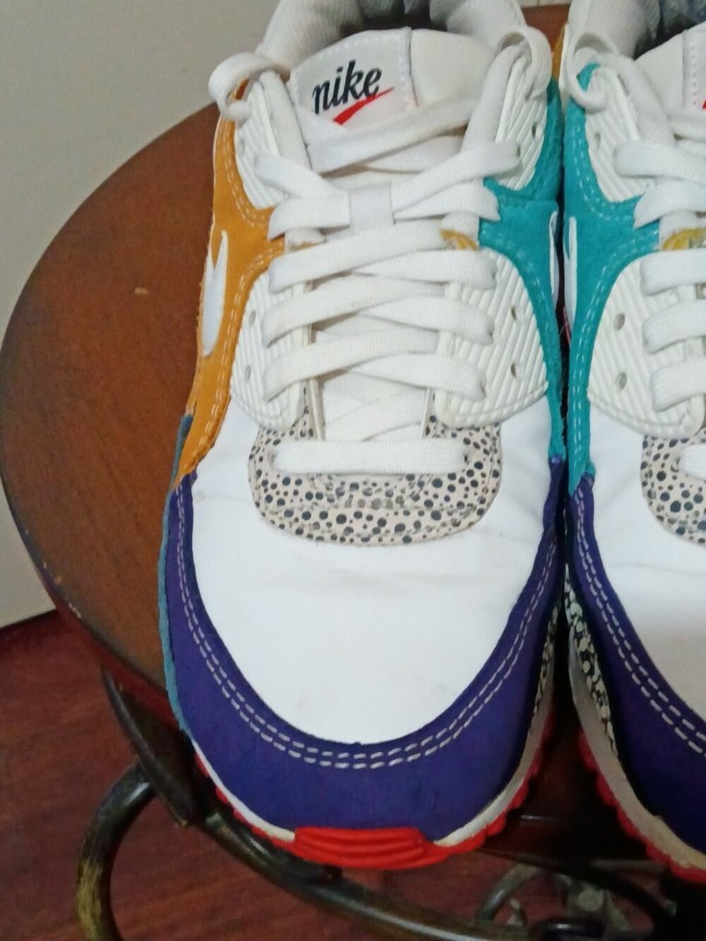 Nike Air Max 90 Animal White Safari Mix DH5075-100 | Women's Size 9 - Picture 6 of 14